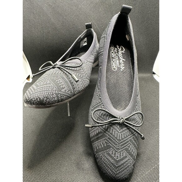 Skechers Flats Woman’s 6.5M Cleo Snip Knit Vegan Skimmers Air-Cooled Ballet - Picture 2 of 7
